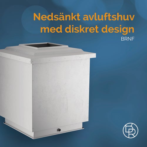 Nedsänkt avluftshuv för en ren skyline